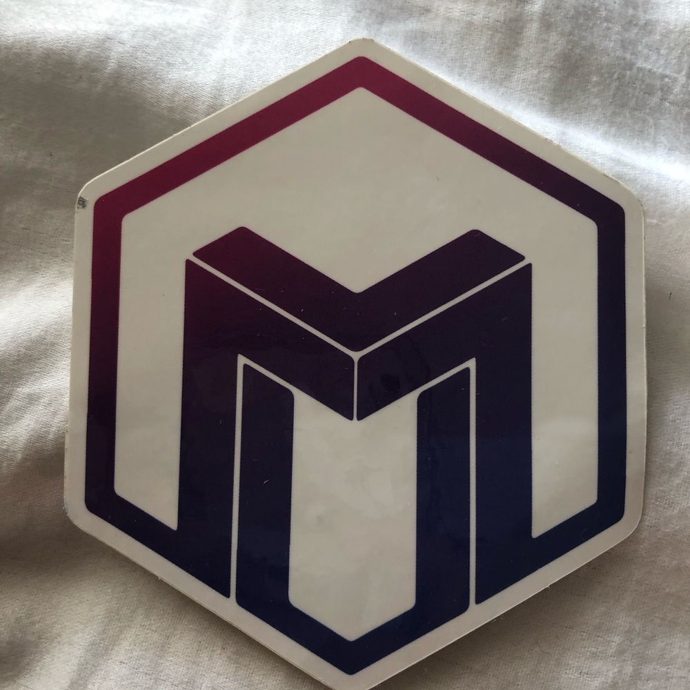 M sticker